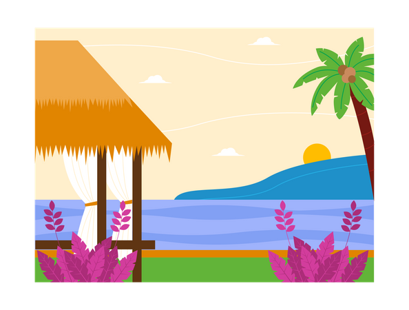 Resort  イラスト