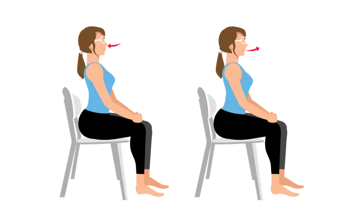 Respiration à lèvres pincées  Illustration