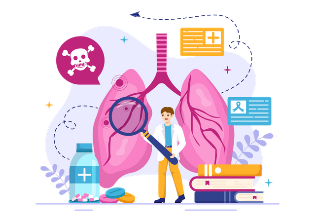 Respiratory Disease  Illustration