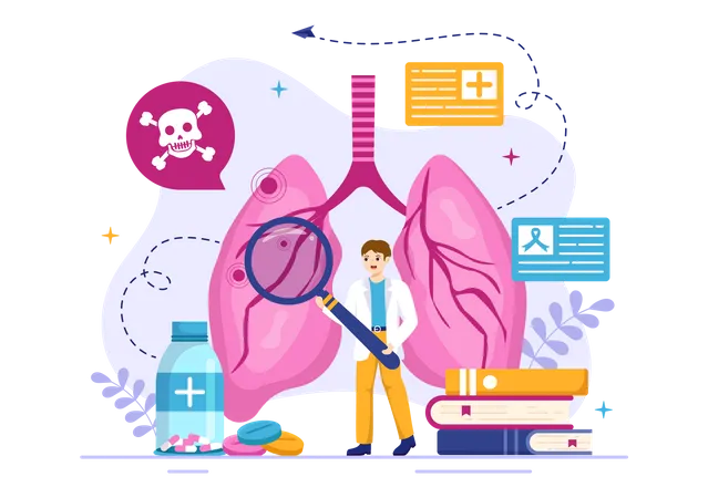 Respiratory Disease  Illustration