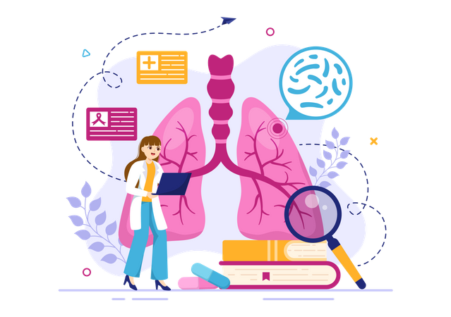 Respiratory Illness  Illustration