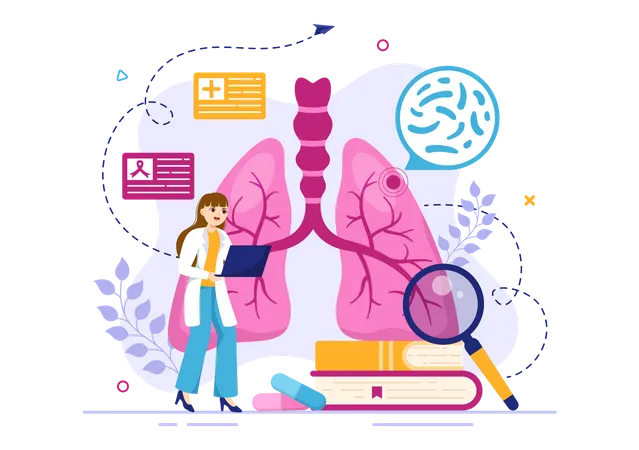 Respiratory Illness  Illustration