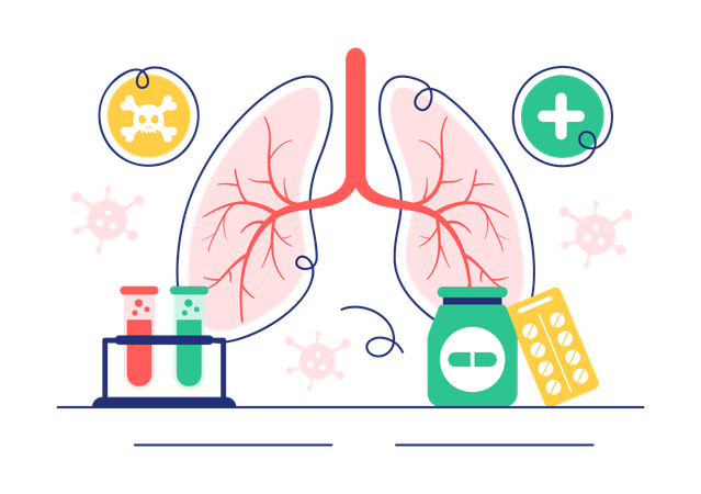 Respiratory Infection  Illustration