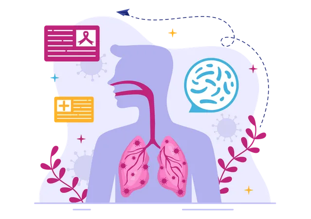 Respiratory Infection  Illustration