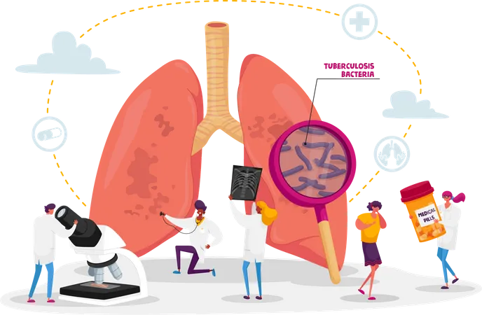 Respiratory Medicine Pulmonology Healthcare  Illustration