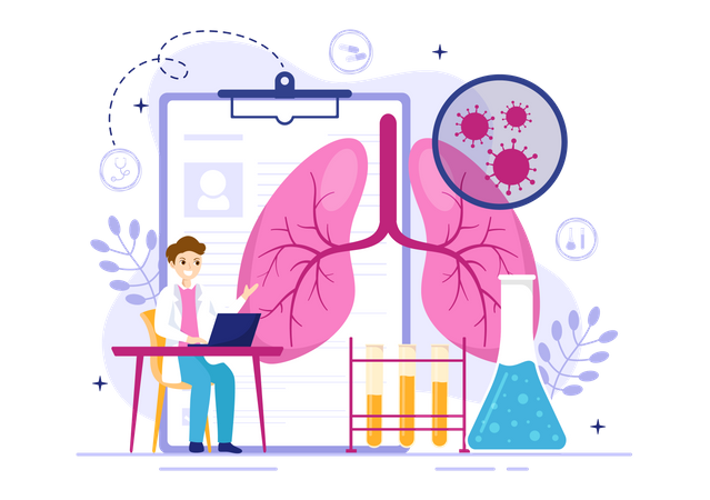 Respiratory Tract Infection  Illustration