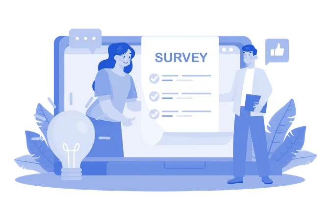 Respondents provide insights in survey responses  Illustration