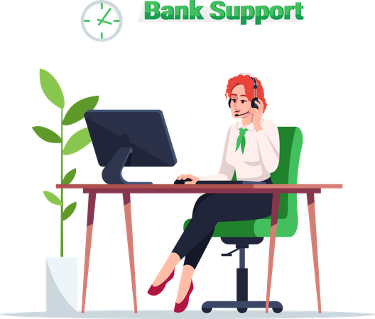 Responsable du soutien bancaire  Illustration
