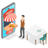 free restaurant app illustrations