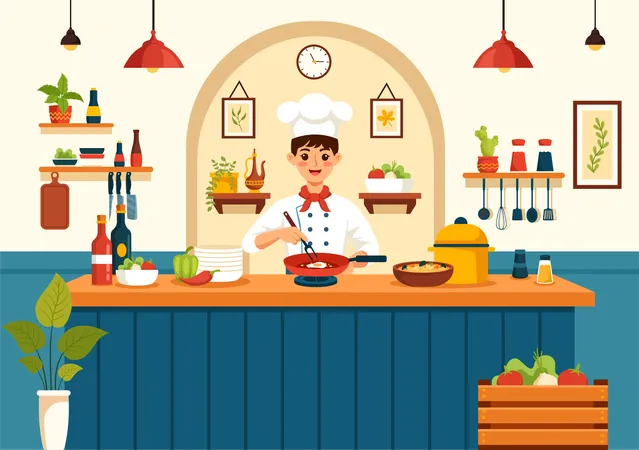 Restaurant espagnol  Illustration