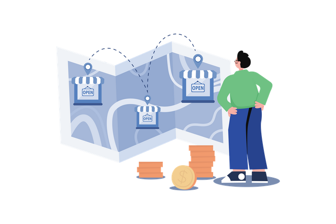 Restaurant franchise cost  Illustration