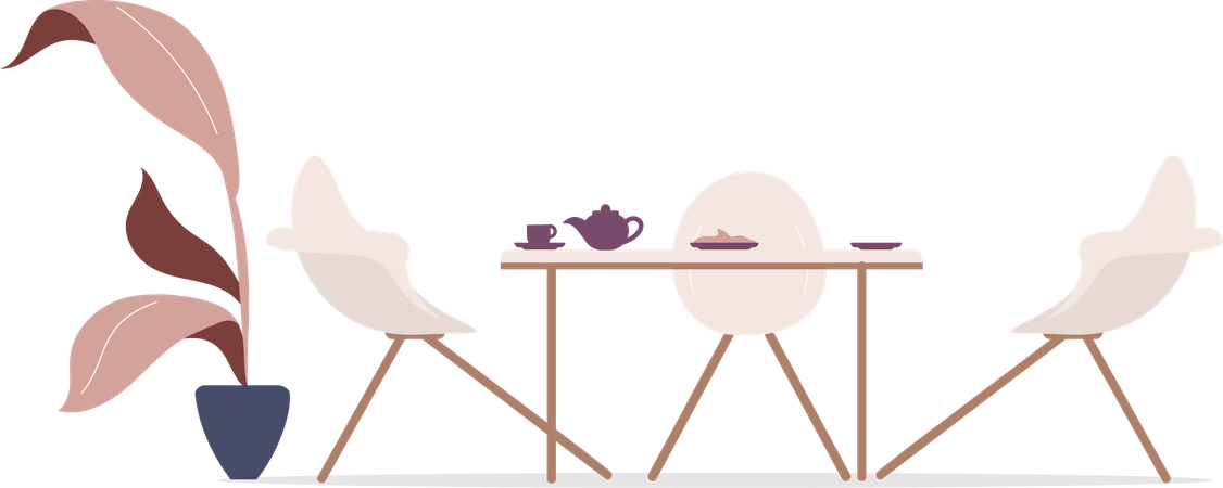 Restaurant interior  일러스트레이션