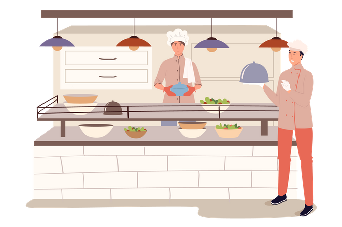 Restaurant Service  Illustration