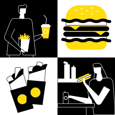 Fast food  Illustration