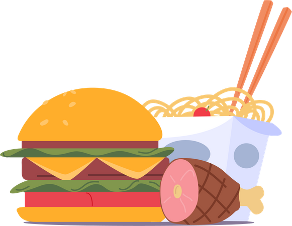 Fast food  Illustration