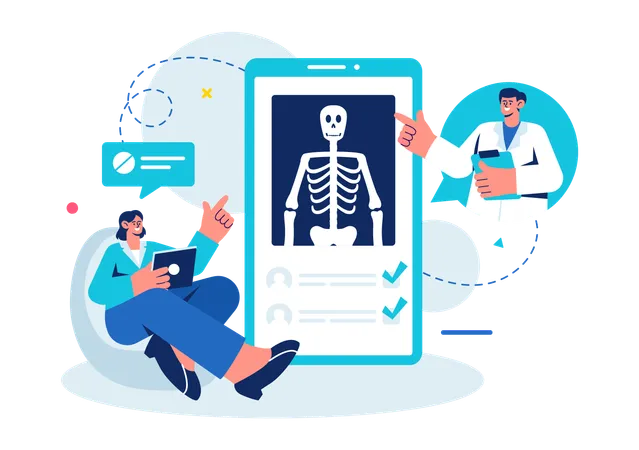 Résultats de radiographie  Illustration