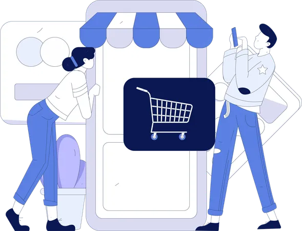 Retail Checkout  Illustration