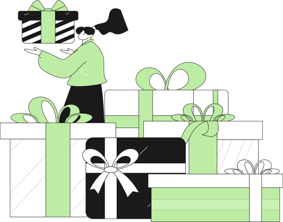 Retail Gift  Illustration
