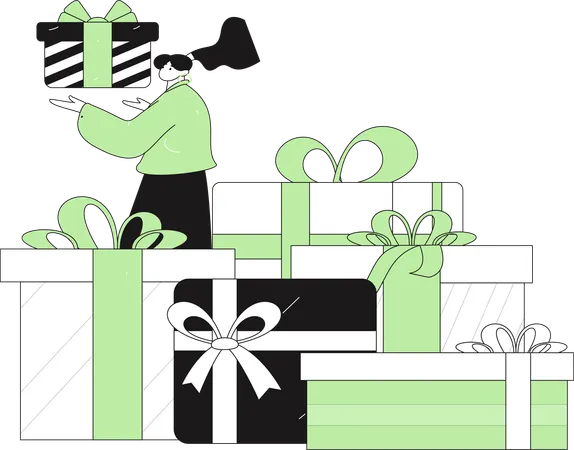 Retail Gift  Illustration