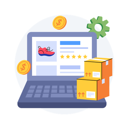 Retail Management Software  Illustration