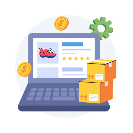 Retail Management Software  Illustration