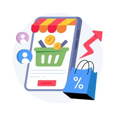 Retail Market Trends  Illustration