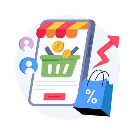 Retail Market Trends  Illustration