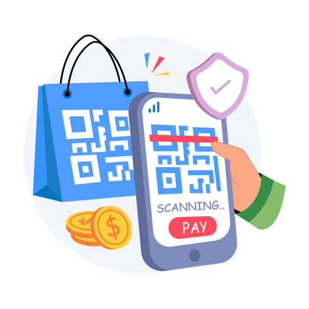 Retail Pay  Illustration