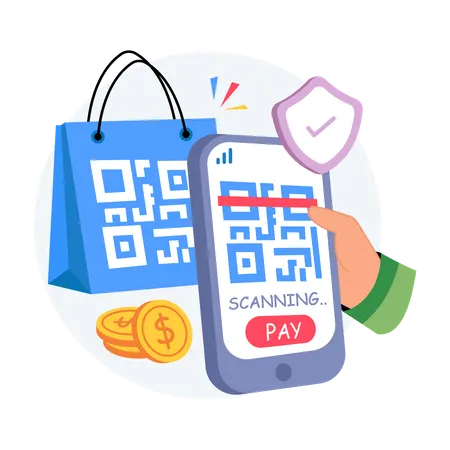 Retail Pay  Illustration