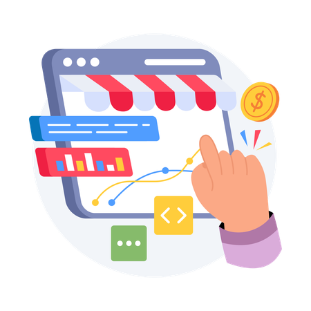 Retail Performance Metrics  Illustration