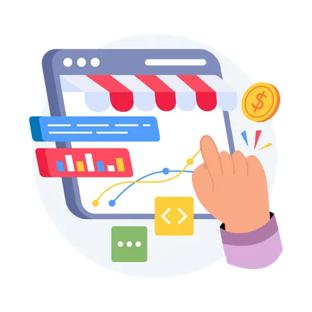 Retail Performance Metrics  Illustration