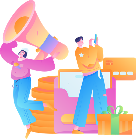 Retail Promotion  Illustration