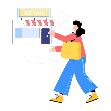 Retail Shop  Illustration