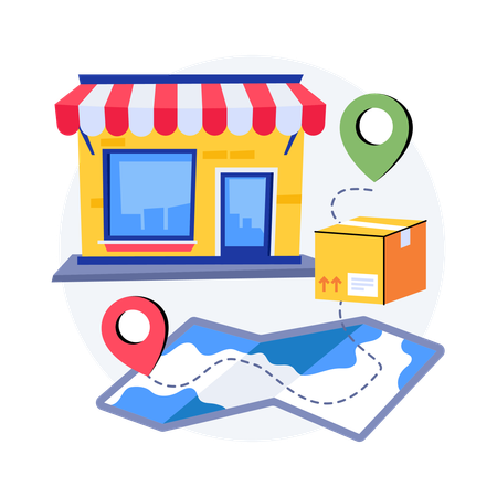 Retail Supply Chain  Illustration