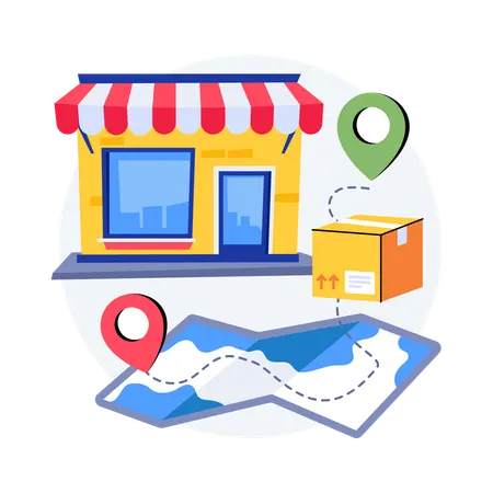 Retail Supply Chain  Illustration