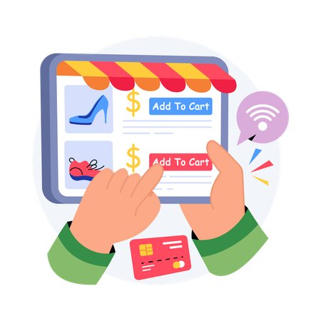 Retail Technology  Illustration