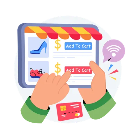 Retail Technology  Illustration