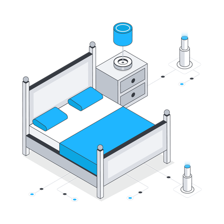 Rete del letto  Illustration