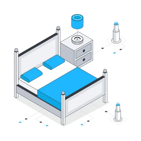 Rete del letto  Illustration