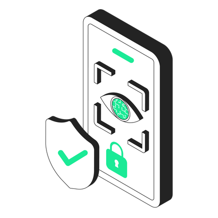 Retina recognition  Illustration