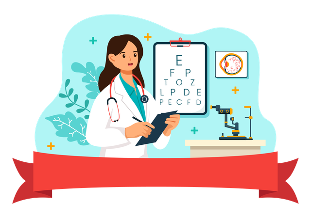 Retinal Specialist  Illustration