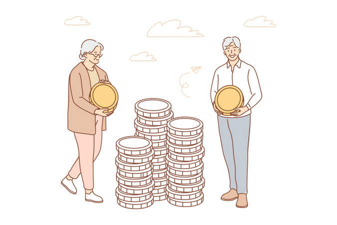 Retirement fund  Illustration