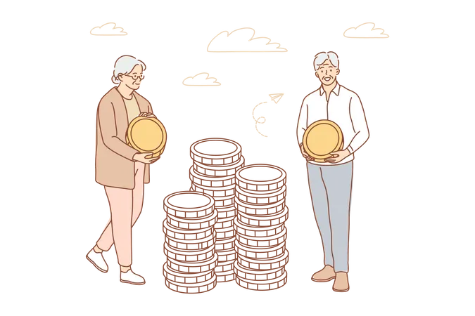 Retirement fund  Illustration