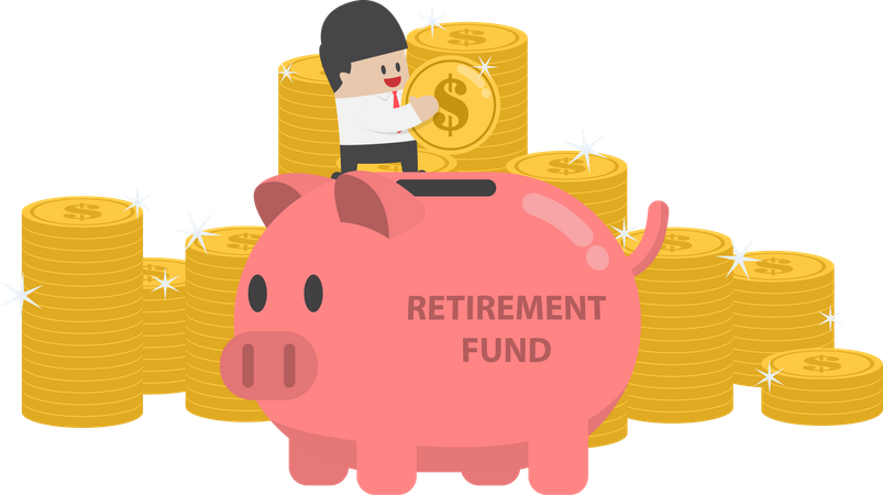 Retirement fund  Illustration