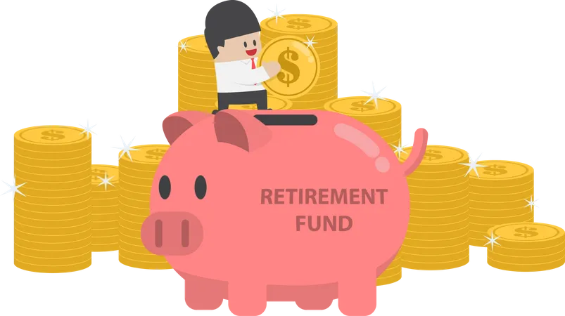 Retirement fund  Illustration