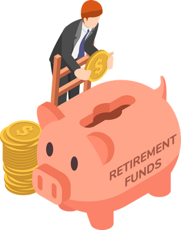 Retirement fund  Illustration