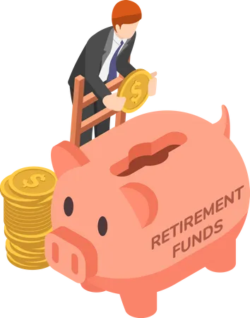 Retirement fund  Illustration