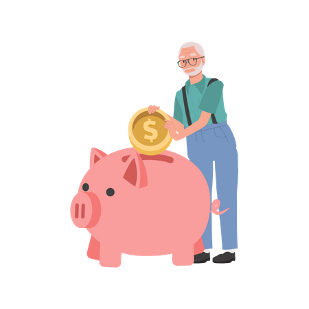 Retirement Savings  Illustration