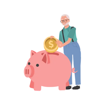 Retirement Savings  Illustration