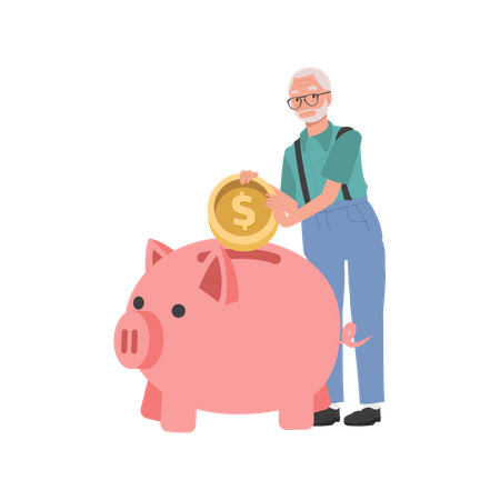 Retirement Savings  Illustration